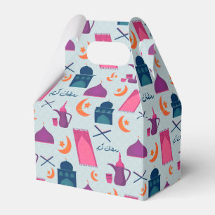 Happy Ramadan Pattern Favor Boxes