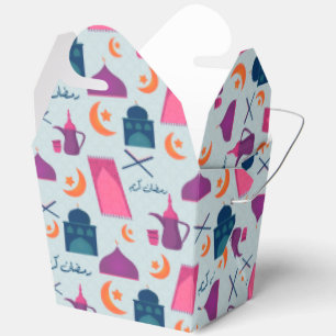 Happy Ramadan Pattern Favor Boxes