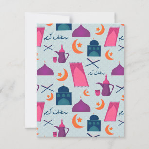 Happy Ramadan Pattern Holiday Card