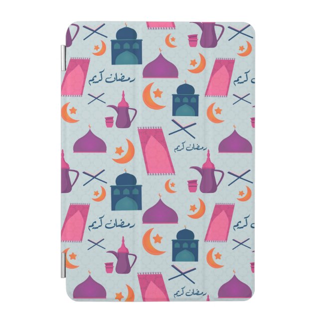 Happy Ramadan Pattern iPad Mini Cover (Front)