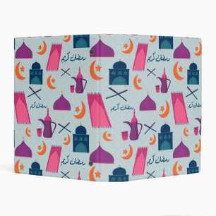 Happy Ramadan Pattern Mini Binder