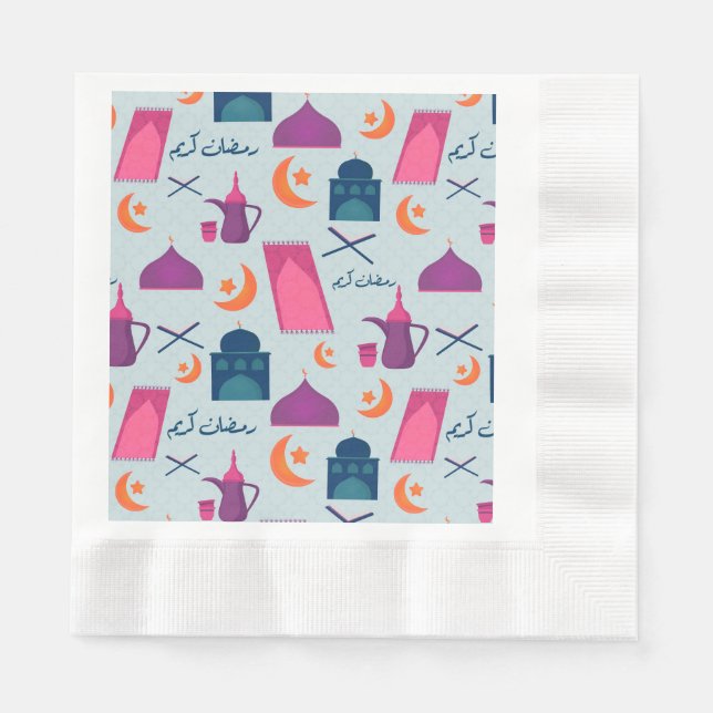 Happy Ramadan Pattern Napkins (Front)