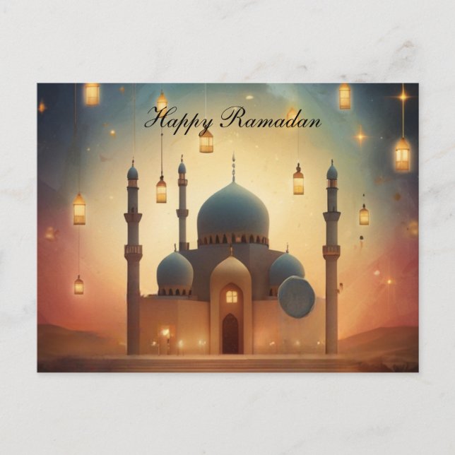 Happy Ramadan Post Card (Front)