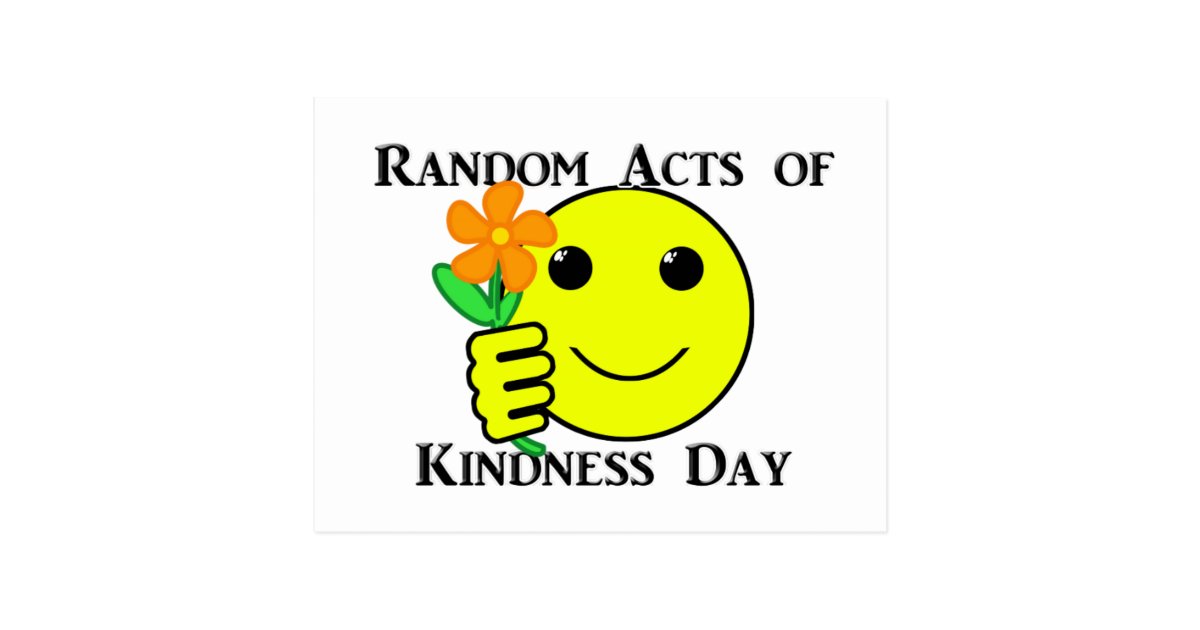 Happy Random Acts of Kindness Day Postcard | Zazzle.com