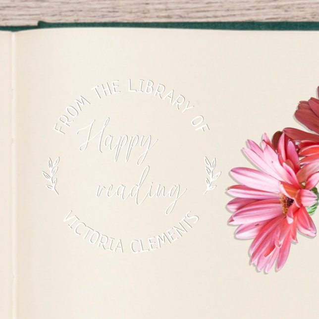  Happy Reading Custom Name From The Library  Embosser (Creator Uploaded)