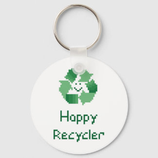 Happy Recycler Keychain