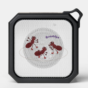 Happy red ants ice skating cartoon bluetooth speaker