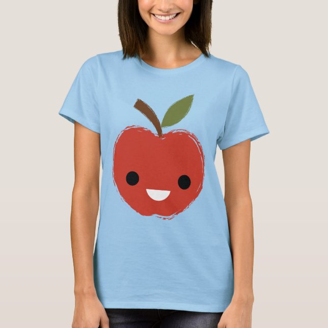 Happy Red Apple T-Shirt (Front)