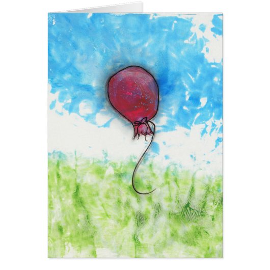 Happy Red Balloon Cards (Front)