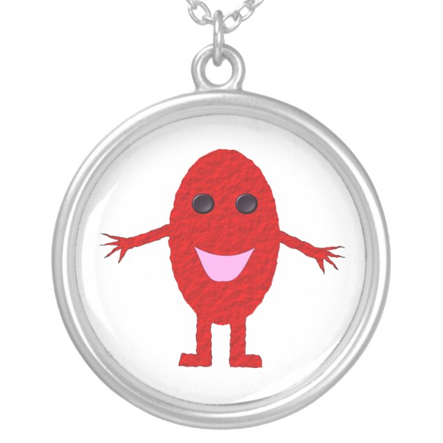 Happy Red Grape Kids Necklace (Front)