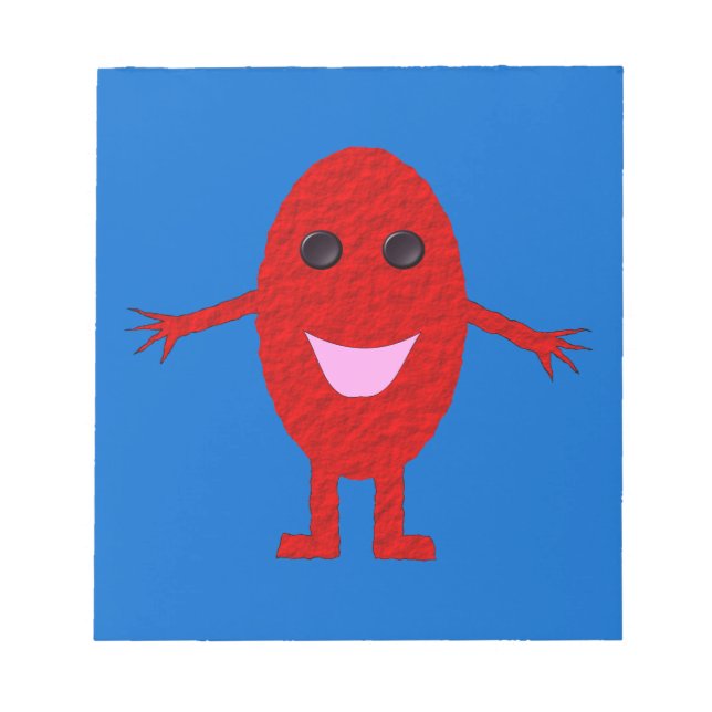Happy Red Grape Notepad (Front)