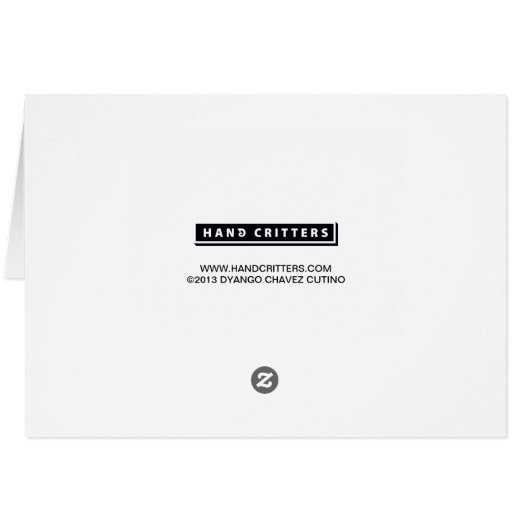 Happy Red Monkey Face (Back Horizontal)