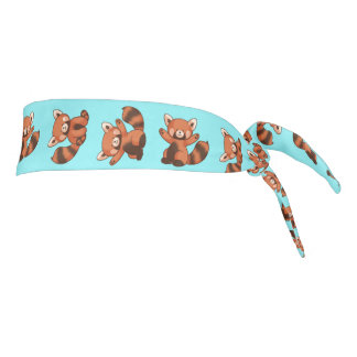 Happy Red Pandas Tie Headband