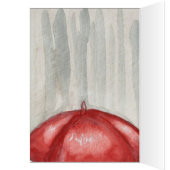 Happy Red Umbrella Cards (Inside (Left))