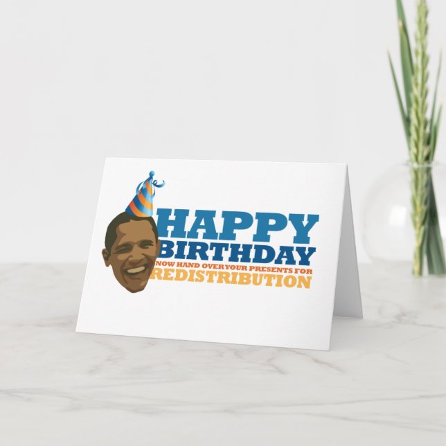 Happy Redistribution* Card (Front)