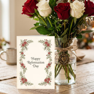 Happy Reformation Day Card, October 31  Holiday Card