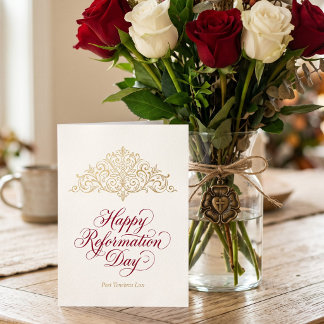Happy Reformation Day Card, Post Tenebras Lux Card