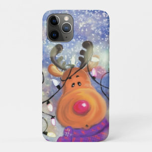 Happy Reindeer - Merry Christmas - iPhone 11 Pro Case