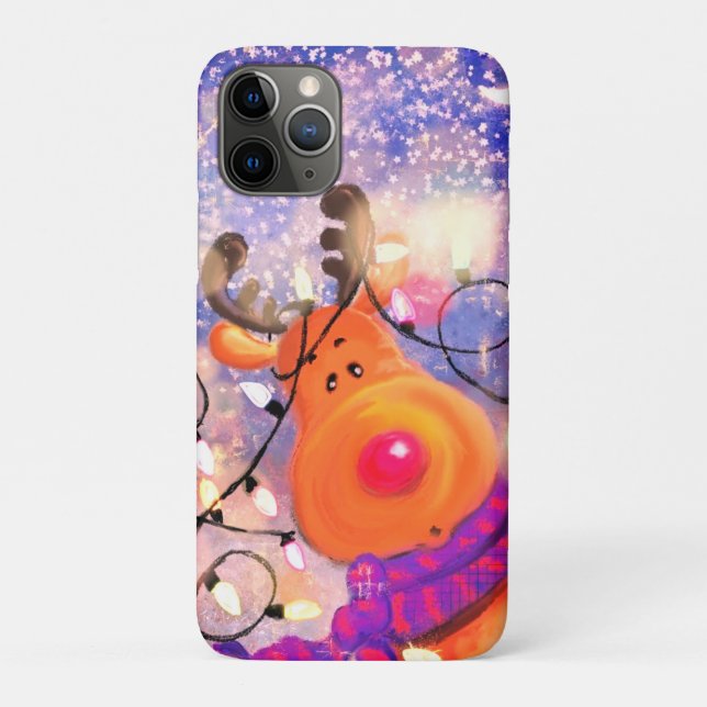 Happy Reindeer - Merry Christmas  Case-Mate iPhone Case (Back)