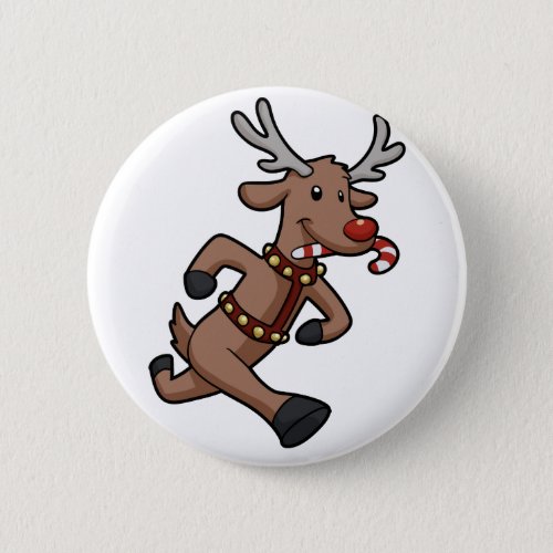 Happy Reindeer Runs cartoon  choose back color Button