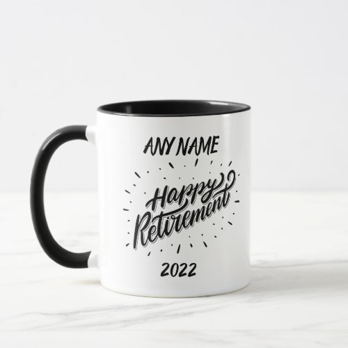 Happy Retirement 2022 _ Personalized Gift _ Mug