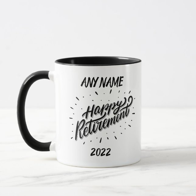 Happy Retirement 2022 - Personalized Gift - Mug (Left)