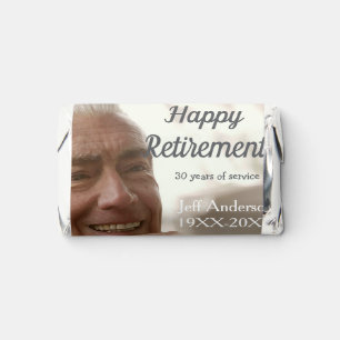 Happy retirement add name photo years of service r hershey's miniatures