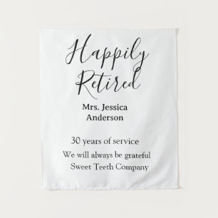 Happy retirement add name years of service retired tapestry