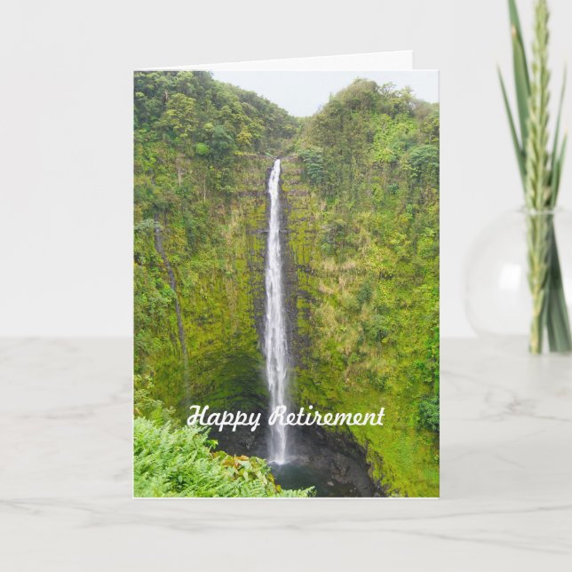 Happy Retirement, Akaka Falls, Hawaii, Card (Front)