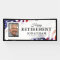 Happy Retirement American Flag Photo Banner