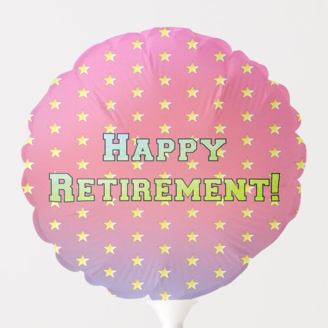 "Happy Retirement" Balloon (Front)