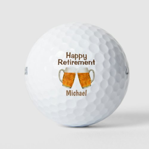 Happy Retirement Beer Cheers Add Name
