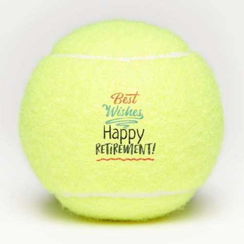 Happy Retirement  Best Wishes Tennis Balls