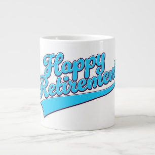 Happy Retirement Blue edition Giant Coffee Mug