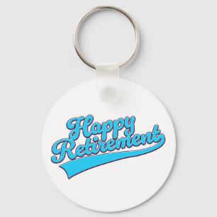 Happy Retirement Blue edition Keychain