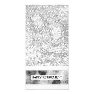 happy retirement (bokeh) card