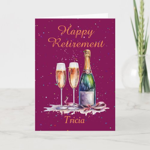 Happy Retirement Bubbly Celebration