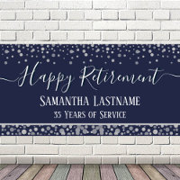 Happy Retirement Budget Confetti Banner