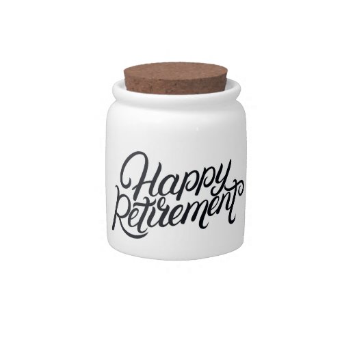 Happy Retirement Candy Jar