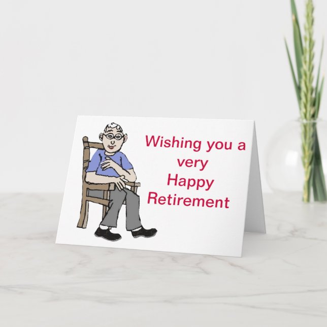 Happy retirement card (Front)