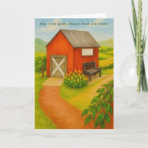 Happy Retirement Card Quiet Countryside Scene