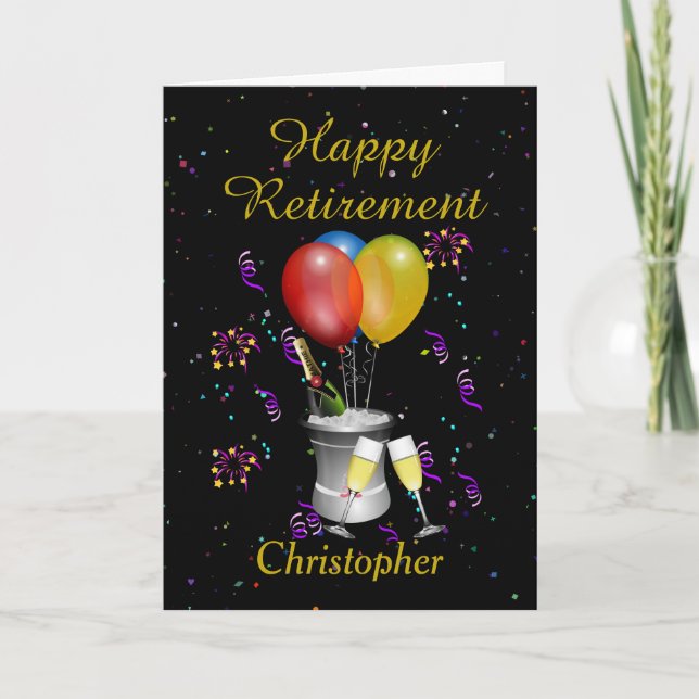 Happy Retirement Celebration Card (Front)