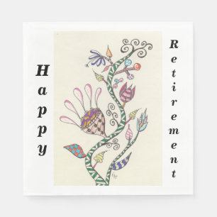 Happy Retirement Celebration Party Napkins