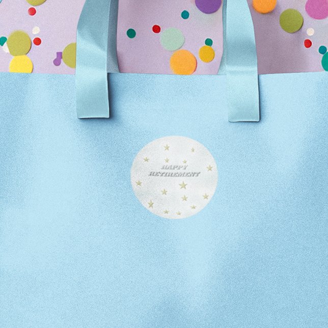 Happy Retirement Classic Round Sticker (Creator Uploaded)