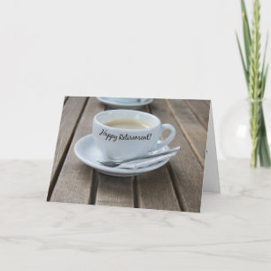 Happy Retirement Coffee Cup Card