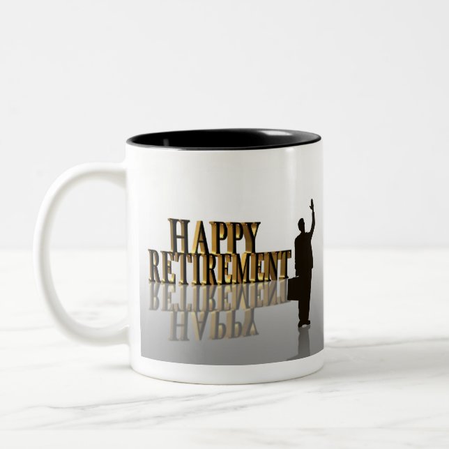 Happy Retirement coffee mug (Left)