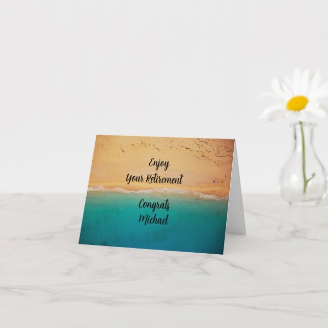 Happy Retirement Congratulation Card (Small Plant)