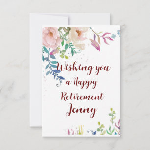 Happy Retirement Congratulations Floral Wishes