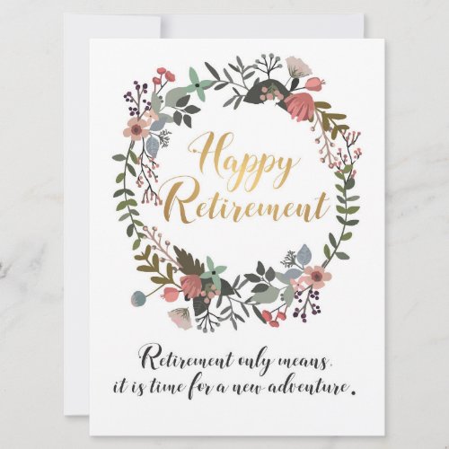 Happy Retirement Congratulations Wishes Gift Card