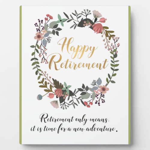 Happy Retirement Congratulations Wishes Gift Plaque